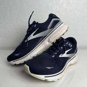 Brooks Shoes 8 Ghost 15 Navy Blue Running Sneakers 1203801B450 Women's Size 11